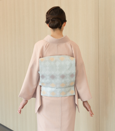 お仕立済み・袷】4サイズから選べる洗える色無地（桃染：ももぞめ