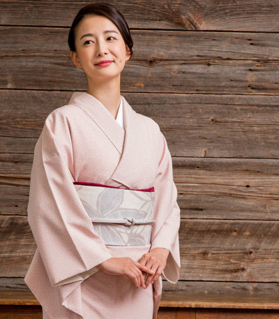 付け帯 ワンタッチ式 綴れ織 花柄 西陣織 正絹