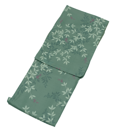 袷、小紋✾南天 江戸小紋レンタル 江戸小紋Lサイズ 南天 濃ときがら茶色｜着物レンタル