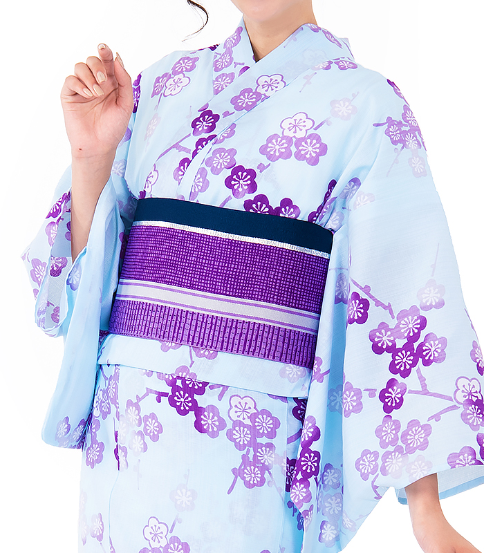 新品ナカノヒロミチ浴衣反物　小巾　小花柄薄ピンク　ポリエステル100%　日本製