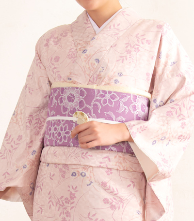 お仕立済み】ジャパンモード 京袋帯(花更紗×紫) 2220-00061 お仕立済み】ジャパンモード 京袋帯(花更紗×紫) 2220-00061
