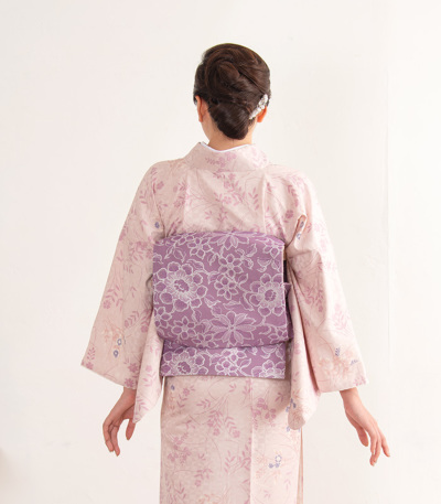 お仕立済み】ジャパンモード 京袋帯(花更紗×紫) 2220-00061 お仕立済み】ジャパンモード 京袋帯(花更紗×紫) 2220-00061