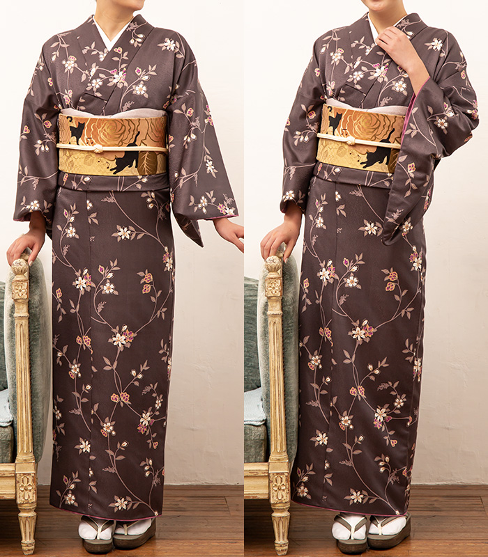 お値下げはしておりませんhiromichi nakano  着物　小紋　絹100% 定価158.000円