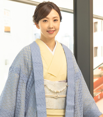 洗えるレース羽織(勿忘草色 わすれなぐさいろ) 羽織 【きもの都粋】