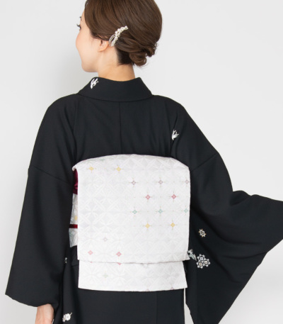 お仕立付き・袷】都粋オリジナル 東レシルジェリー 刺繍小紋