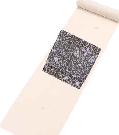 お仕立付き・袷】都粋オリジナル 東レシルジェリー 刺繍小紋(瓢箪：淡