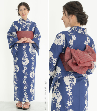 綿麻浴衣 単品 [全15柄] ゆかた 単品 【きもの都粋】