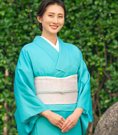 お仕立済み】桐生織 京袋帯(唐草：薄ピンク) 京袋帯 【きもの都粋】