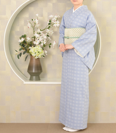 お仕立付き・袷】都粋オリジナル 東レシルジェリー おめかし小紋