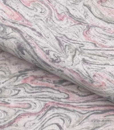 反物】都粋オリジナル東レセオαおめかし小紋（墨流し：ピンク） 洗える