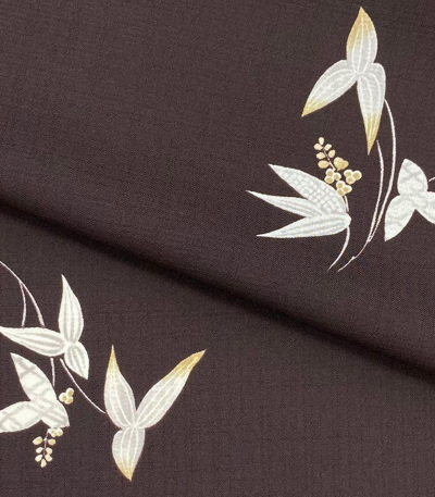 正絹 塩澤お召し小紋 無地小紋 濃いグレー 単品 塩沢の商品一覧|京都きもの市場【日本最大級の着物通販サイト】