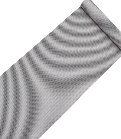 反物】都粋オリジナル東レセオαおめかし小紋（細縞：黒） 洗える