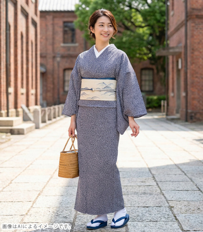 お仕立付き・単衣】都粋オリジナル東レセオαおめかし小紋（小花：菫色