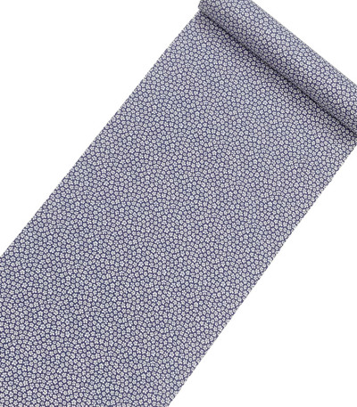 反物】都粋オリジナル東レセオαおめかし小紋（小花：菫色） 洗える小紋