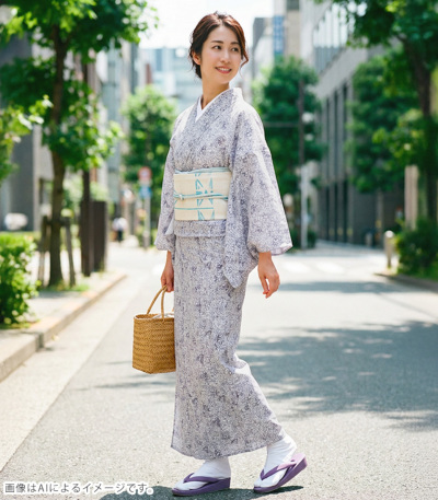お仕立済み・単衣】バチ衿ミシン仕立済 セオαおめかし小紋（幾何学文