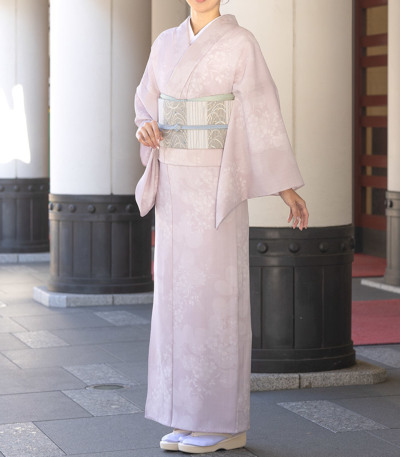 お仕立付き・単衣】都粋オリジナル東レセオαおめかし小紋（絣萩撫子