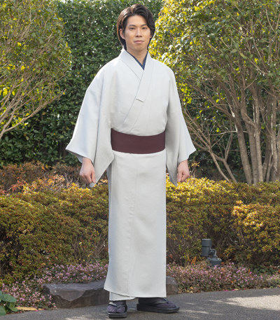 お仕立済み・単衣】都粋オリジナル 洗えるカジュアル紳士無地きもの（M