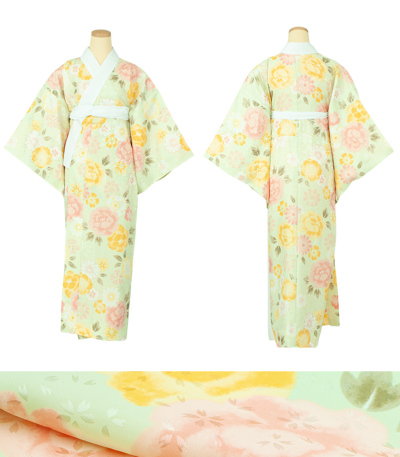 50％OFF】洗える仕立上がり長襦袢（M・L） 一部式長襦袢 【きもの都粋】