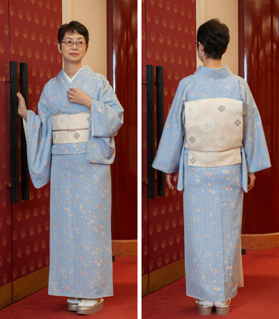 お仕立付き・袷】都粋オリジナル東レシルジェリーおめかし小紋（花