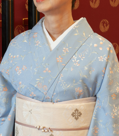 お仕立付き・袷】都粋オリジナル東レシルジェリーおめかし小紋（花