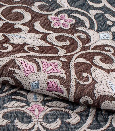 花柄 袋帯 グレー系 リバーシブル お仕立付き】西陣織袋帯（唐花：グレー） 袋帯 【きもの都粋】