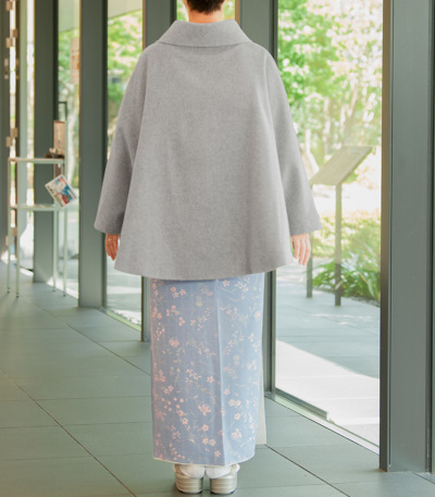 20％OFF】ウール混ケープ 冬コート 【きもの都粋】