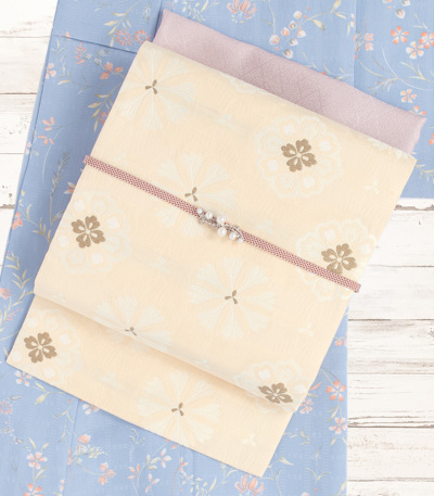 おめかし小紋・名古屋帯 手縫い仕立セット（袷） 洗える小紋 【きもの