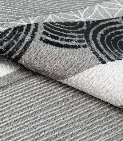 【らこまる】小紋　ストライプ　よろけ縞 らこまる】小紋 ストライプ よろけ縞 hppk301.jpg