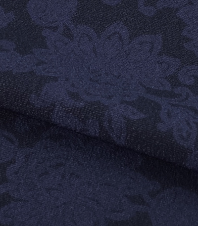 お仕立付き・袷】ジャパンモード小紋（華唐草：ネイビーブルー