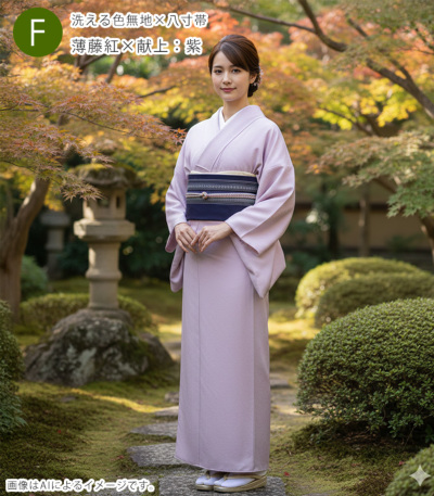 大人の着物デビューセット（単衣・仕立済み）（フリーサイズ） セット