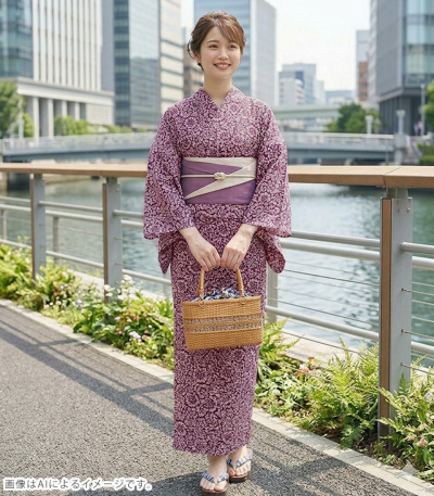 お仕立済み・単衣】SOULEIADO ソレイアード 東レセオα単衣小紋（ブルエ