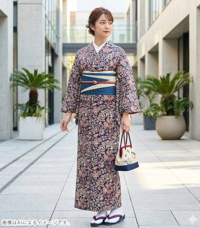 お仕立済み・単衣】SOULEIADO ソレイアード 東レセオα単衣小紋