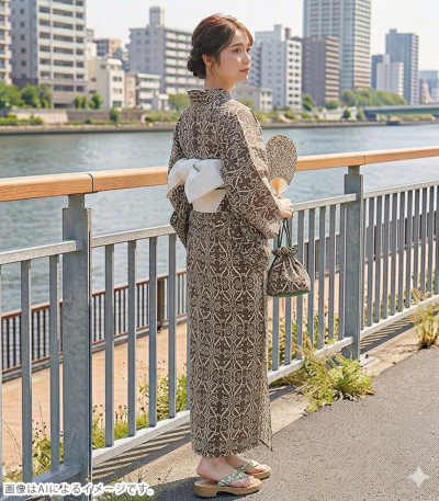 新品SOLEIADOソレイアード東レセオα反物 ブラウン ジャハンギール 日本