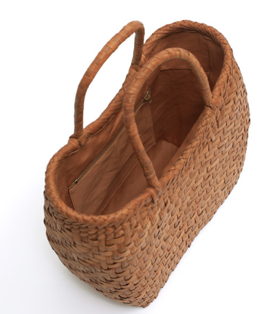 29％OFF】山葡萄バッグ（網代編み：弓なり口） 山葡萄・くるみかご